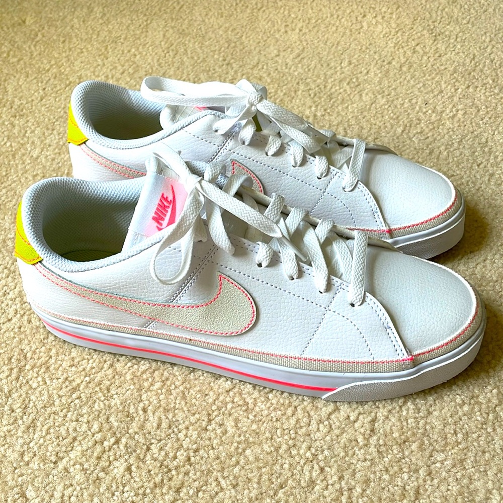 Nike Court Legacy Next Nature in Neon - Women’s Size 10